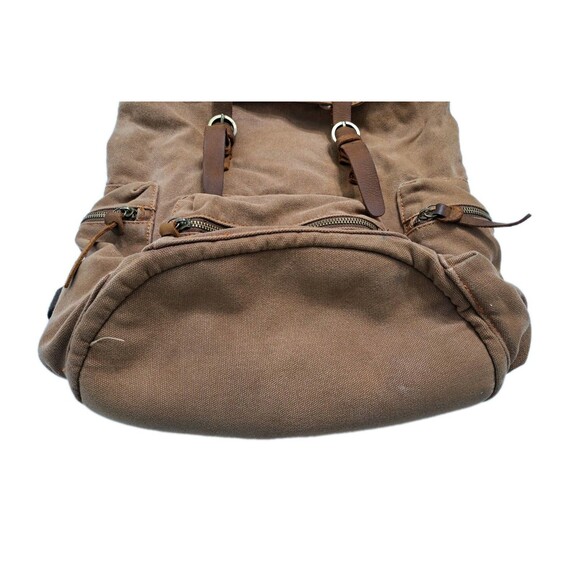 Gearonic Rucksack Adventure Retro Backpack Brown Duty Duck Canvas Leather Bag - Picture 3 of 11